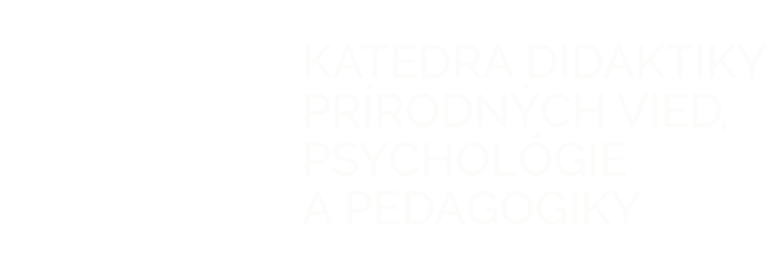 Katedra didaktiky prírodných vied, psychológie a pedagogiky.